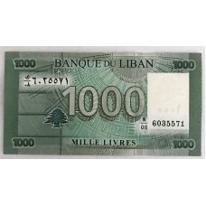 LEBANON 2004 . ONE THOUSAND LIVRES BANKNOTE